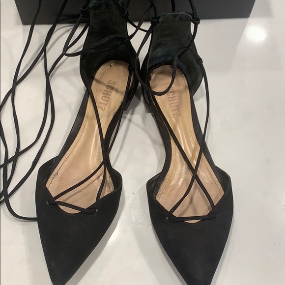 Schutz Lace up pointy flat - Picture 4 of 7